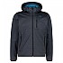 [해외]CMP Zip Hood 3A01787N-M 소프트쉘 자켓 4139081237 Titanium Mel.