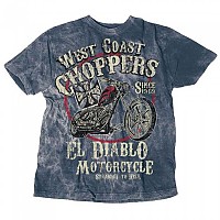 [해외]WEST COAST CHOPPERS El Diablo 반팔 티셔츠 9139013632 Vintage Blue