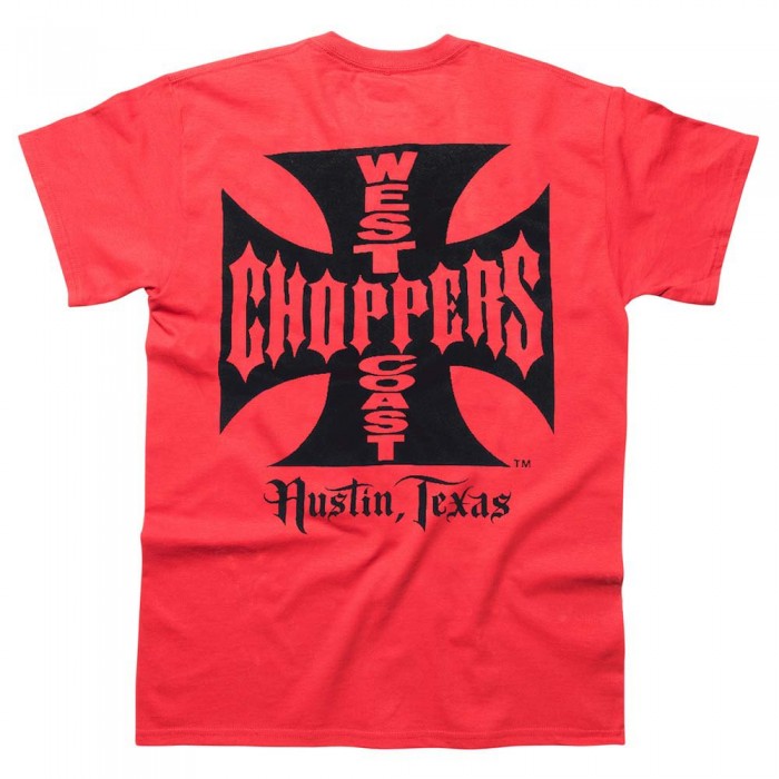 [해외]WEST COAST CHOPPERS OG ATX 반팔 티셔츠 9139013676 Red / Black