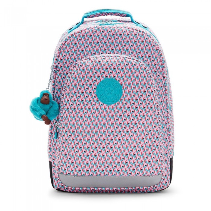 [해외]키플링 Class Room Backpack Poppy Geo