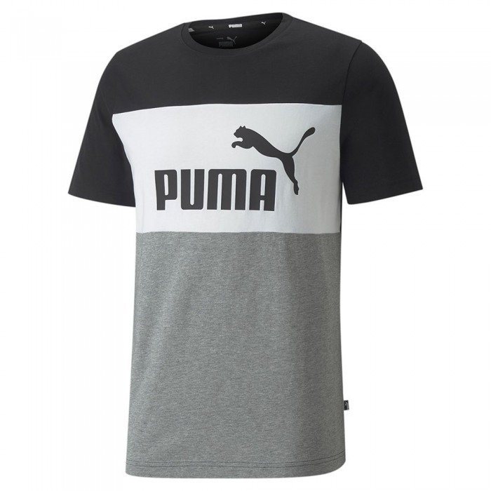 [해외]푸마 Ess+ Colorblock 반팔 티셔츠 138522129 Puma Black