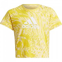 [해외]아디다스 Future Icons Hybrid Animal Print Cotton Regular 반팔 티셔츠 15138970039 Yellow