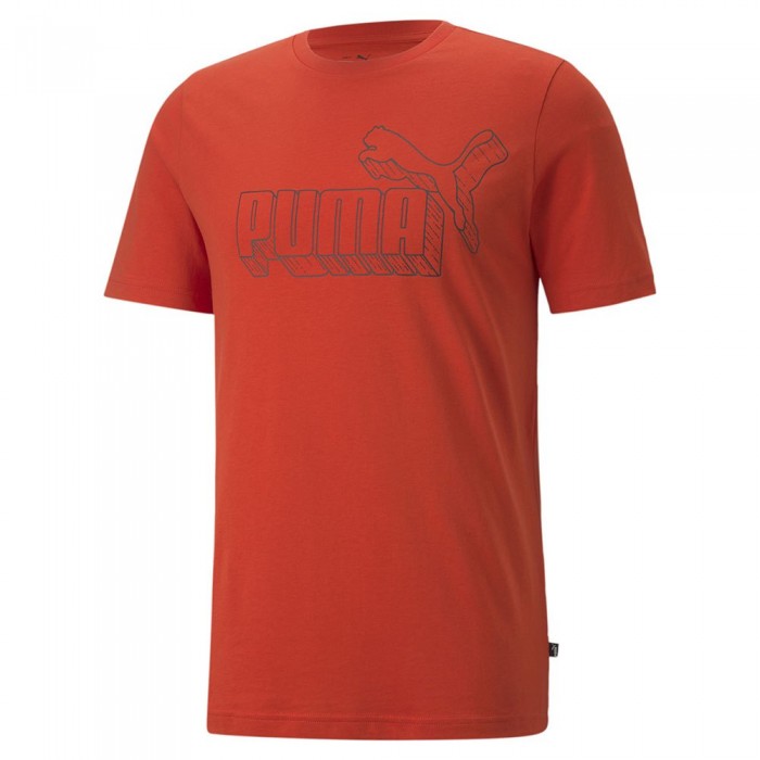 [해외]푸마 티셔츠 로고 Graphic 7139003350 Burnt Red