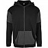 [해외]URBAN CLASSICS Oversized Patch 풀지퍼 스웨트셔츠 138736969 Black / Charcoal