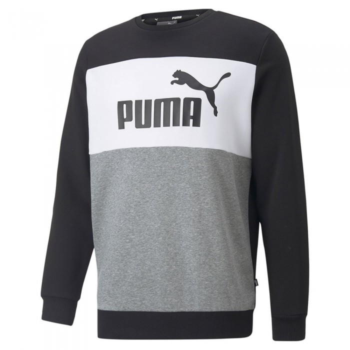 [해외]푸마 스웨트 셔츠 Essentials+ Colorblock Crew Fl 139002491 Puma Black