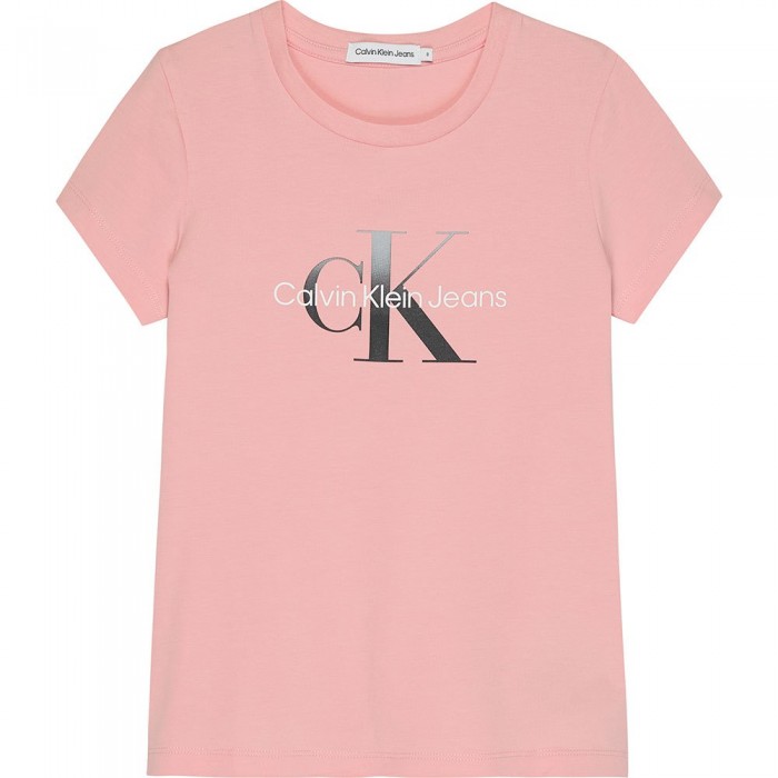 [해외]캘빈클라인 JEANS 반팔 티셔츠 Gradient Monogram 15139123787 Pink Black Ush