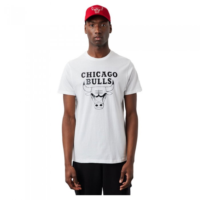 [해외]뉴에라 Chicago Bulls NBA Foil Short Sleeve T-Shirt White