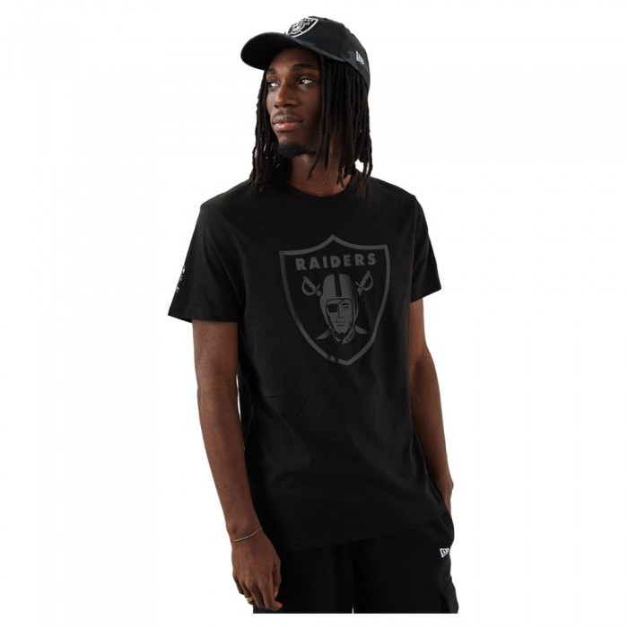 [해외]뉴에라 Las Vegas Raiders NFL Team Foil Short Sleeve T-Shirt Black