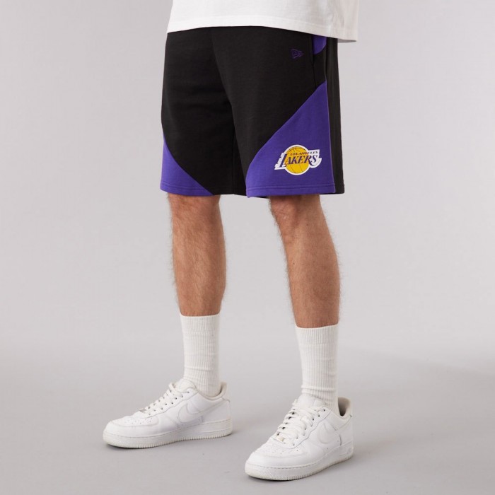 [해외]뉴에라 Los Angeles Lakers NBA Team Shorts Black / True Purple
