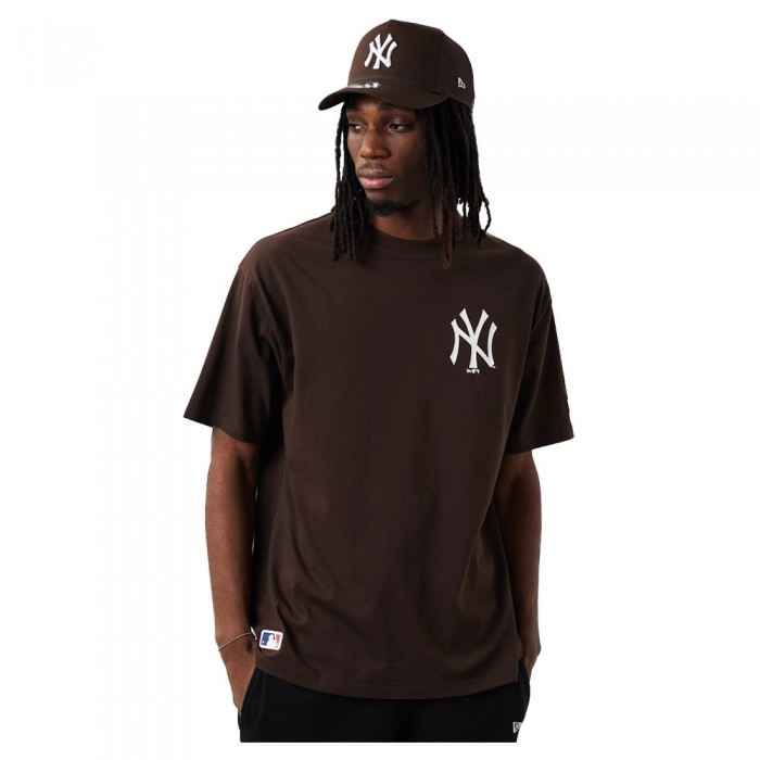 [해외]뉴에라 New York Yankees League Essentialsentials Oversized Short Sleeve T-Shirt Dark Brown