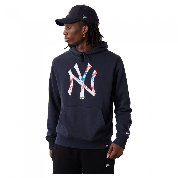 [해외]뉴에라 New York Yankees MLB Double Logo Hoodie Navy / White