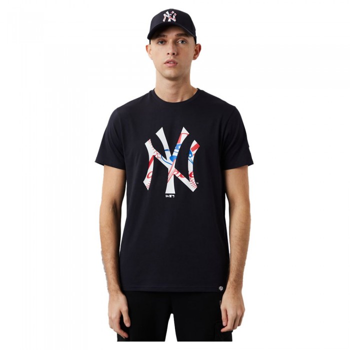 [해외]뉴에라 New York Yankees MLB Double Logo Short Sleeve T-Shirt Navy / White