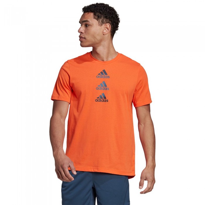 [해외]아디다스 D2M 로고 반팔 티셔츠 7138969359 Orange