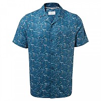 [해외]크래그호퍼 NosiBotanical Hula 반팔 셔츠 4138635832 Poseidon Blue Print