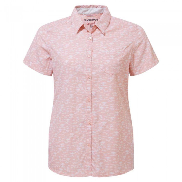 [해외]크래그호퍼 NosiLife Tillia 반팔 셔츠 4138635926 Pink Clay Print