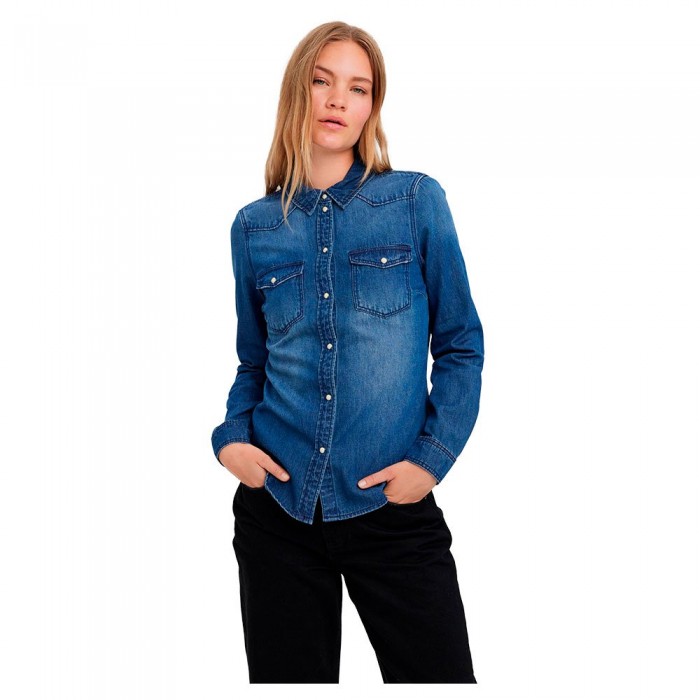 [해외]베로모다 긴 소매 셔츠 Maria 139169357 Medium Blue Denim