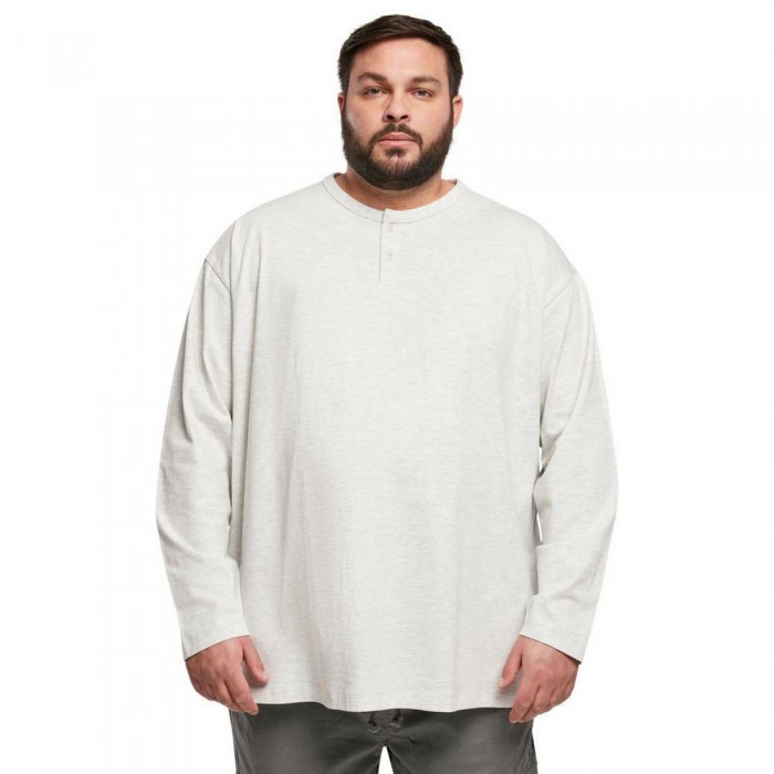 [해외]URBAN CLASSICS 스웨트 셔츠 Organic Oversized Henley 138745338 Light grey