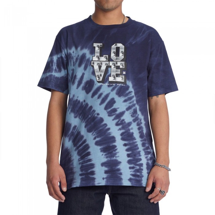 [해외]DC슈즈 Blabac Love Park 티셔츠 139126363 Navy Blazer Spiral Tie Dye