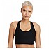 [해외]나이키 Dri Fit Swoosh Seamless 미디엄 임팩트 스포츠 브라 4138125989 Black / Dk Smoke Grey