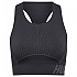 [해외]험멜 Christel Sports Seamless 스포츠 브라 4138648937 Black / Asphalt Melange