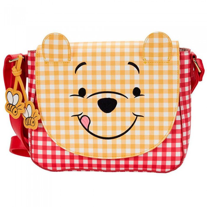 [해외]LOUNGEFLY 어깨에 매는 가방 Winnie The Pooh Gingham 139197154 Yellow / Red