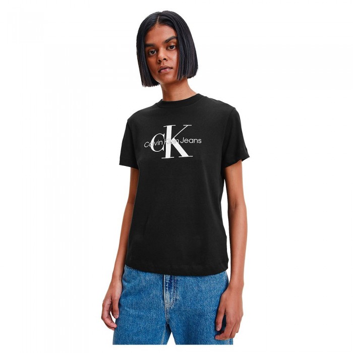 [해외]캘빈클라인 JEANS Core Monogram Regular Short Sleeve T-Shirt CK Black