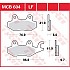 [해외]TRW MCB604 유기 브레이크 패드 9139180855