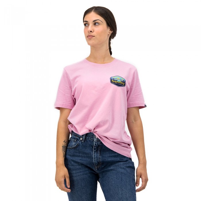 [해외]슈퍼드라이 Vintage Travel 티셔츠 139030356 Pink Lilac