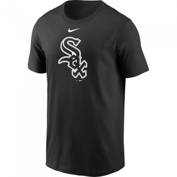 [해외]나이키 MLB Chicago White Sox Large Logo Short Sleeve Crew Neck T-Shirt Black