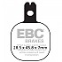 [해외]EBC FA Series Organic FA184 브레이크 패드 9138826942 Black