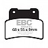 [해외]EBC SFA-HH Series SFA432HH 소결 브레이크 패드 9138828163 Black