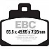 [해외]EBC SFA-HH Series SFA681HH 소결 브레이크 패드 9138828172 Black