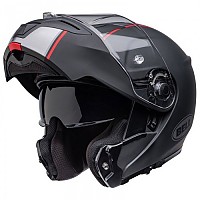 [해외]BELL SRT Modular Helmet 9138614845 Hart Luck Jamo Matte / Gloss Black / Red