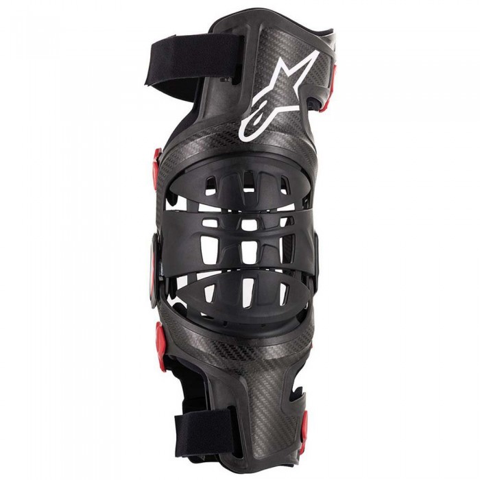 [해외]알파인스타 Bionic-10 Carbon Left 무릎 보호대 9139203863 Black / Red