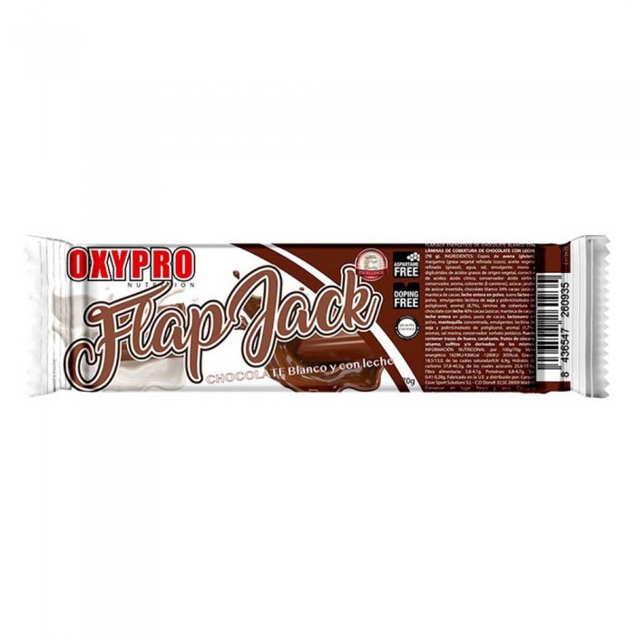 [해외]OXYPRO 화이트 초콜릿 에너지 바 Flapjack 70g 1 단위 14138586563