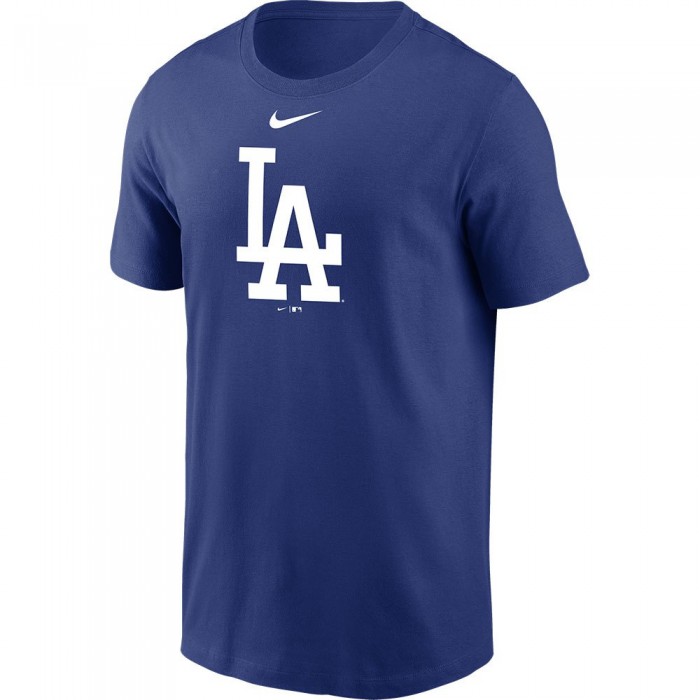 [해외]나이키 MLB LA Dodgers Large Logo Short Sleeve Crew Neck T-Shirt Rush Blue