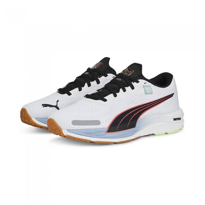 [해외]푸마 Velocity Nitro 2 FM Running Shoes 7139004512 Puma White / Blue Wash / Puma Black