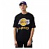 [해외]뉴에라 Los Angeles Lakers NBA Script Mesh 반팔 티셔츠 139039804 Black / True Purple