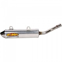 [해외]FMF 머플러 파워코어 2 Slip On W/Spark Arrestor Stainless Steel KX250 99-02 9137524007 Silver