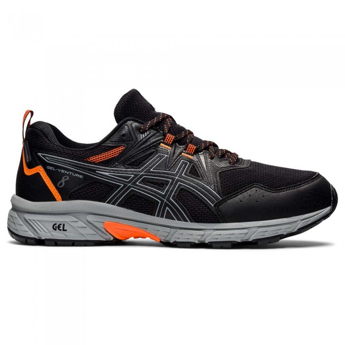 [해외]아식스 Gel-Venture 8 Waterproof Trail Running Shoes 6138653825 Black / Shocking Orange