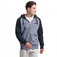 [해외]슈퍼드라이 Vle Baseball Hood 풀지퍼 스웨트셔츠 139240306 Tois Blue Grit / Eclipse Navy