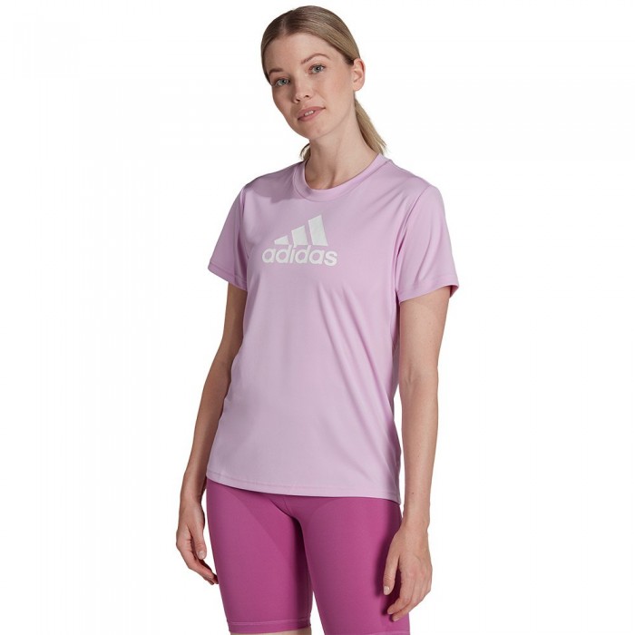 [해외]아디다스 Primeblue Designed 2 Move 로고 Sport 반팔 티셔츠 7138970909 Purple