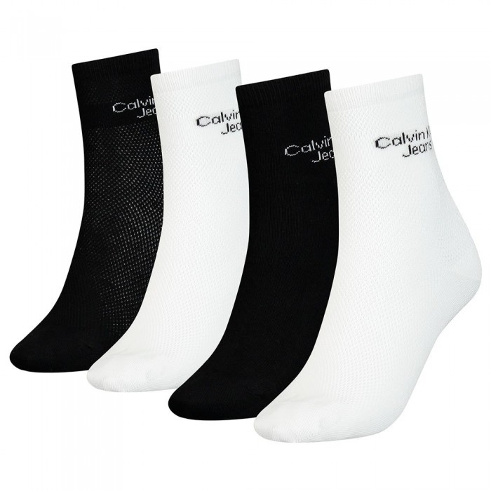 [해외]캘빈클라인 701219859 Short Socks 4 Pairs Black Combo