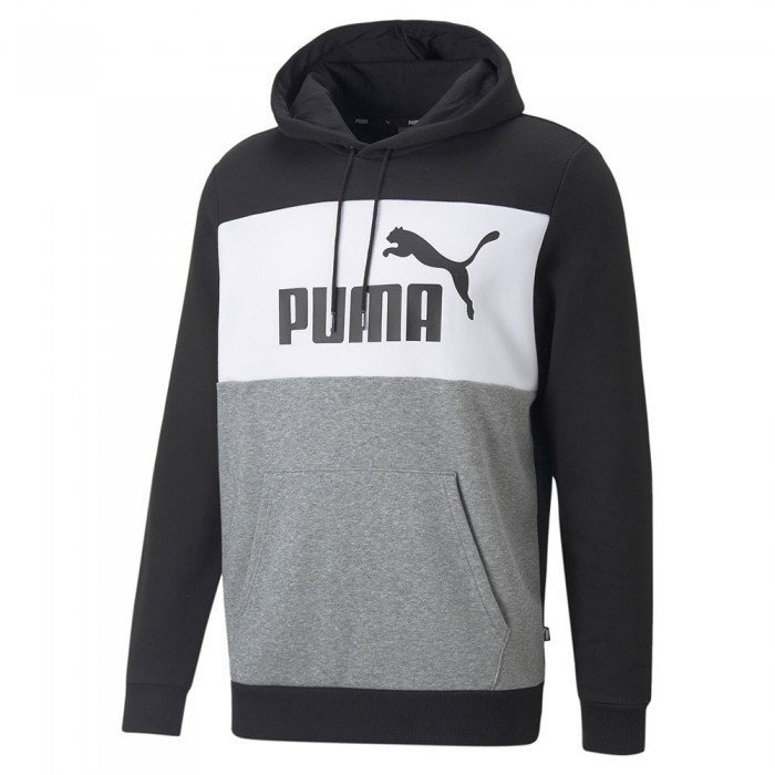 [해외]푸마 Essentials+ Colorblock Fl Sweatshirt Puma Black