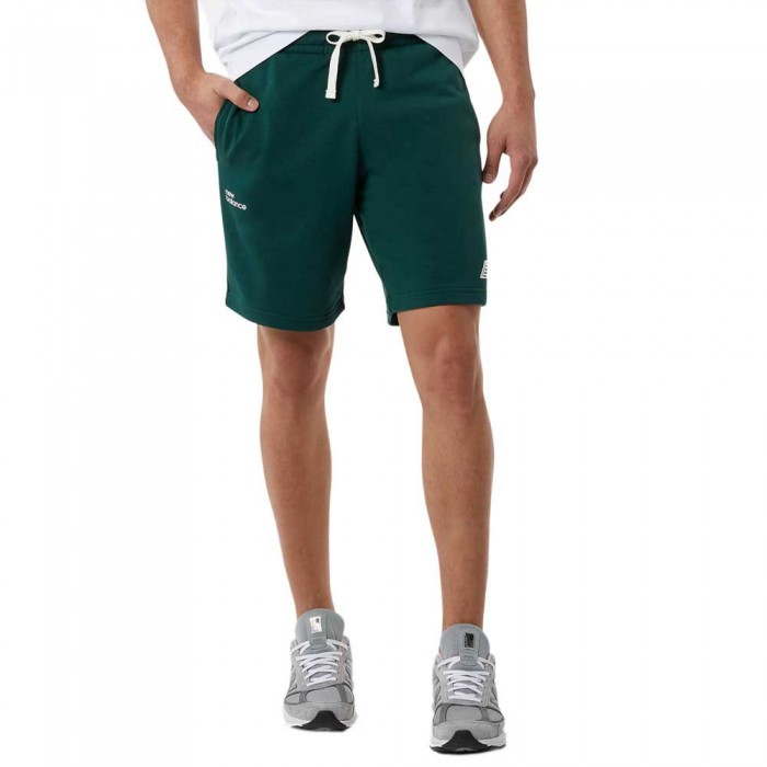 [해외]뉴발란스 Essentials Fleece Shorts Nightwatch Green