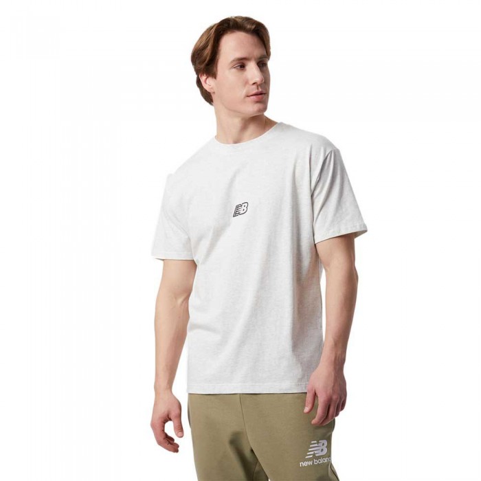 [해외]뉴발란스 Essentials Graphic Short Sleeve T-Shirt Sea Salt Heather 2