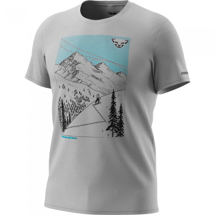 [해외]다이나핏 반팔 티셔츠 Artist Series Dri 5139204640 Alloy / Ski Traces Uphill