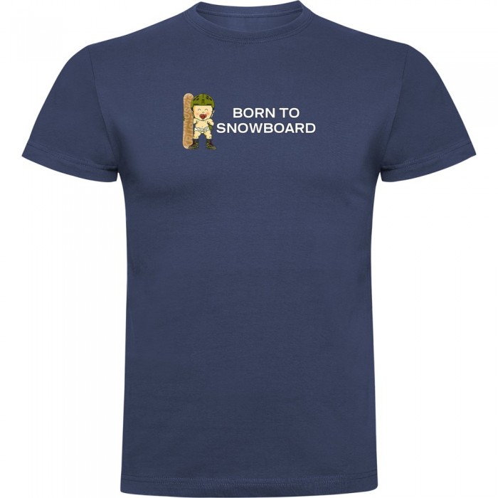 [해외]KRUSKIS 반팔 티셔츠 Born To Snowboard 5139291796 Denim Blue