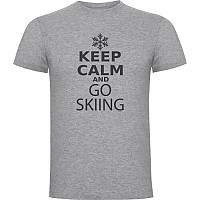 [해외]KRUSKIS 반팔 티셔츠 Keep Calm And Go 스키ing 5139292437 Heather Grey