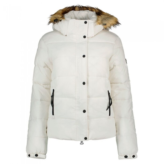 [해외]슈퍼드라이 재킷 Vintage Hooded 미드 레이어 숏 139030076 Winter White